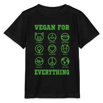 VEGETARIAN GIFT Animal Rights Activists for Vegans VEGAN - Stanley/Stella MINI CREATOR Kids’ T-Shirt - black - Front - Mikhail (115cm)