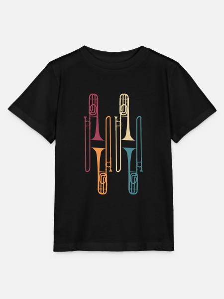 Posaune Instrument - Stanley/Stella Kinder T-Shirt MINI CREATOR  - Schwarz