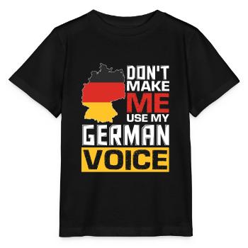 Citations allemandes drôles allemand parlant allemand - T-shirt bio MINI CREATOR Stanley/Stella Enfant - noir - Devant - Mikhail (115cm)