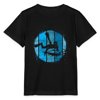 Apnéiste sous-marin de l'océan - T-shirt bio MINI CREATOR Stanley/Stella Enfant - noir - Devant - Mikhail (115cm)
