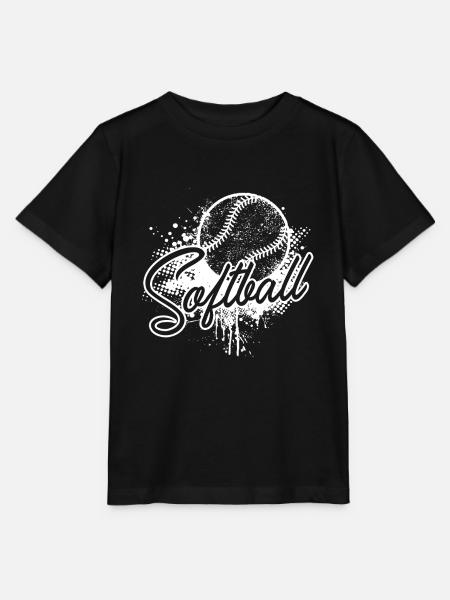 Softball Liebe Softball - Stanley/Stella Kinder T-Shirt MINI CREATOR - Schwarz