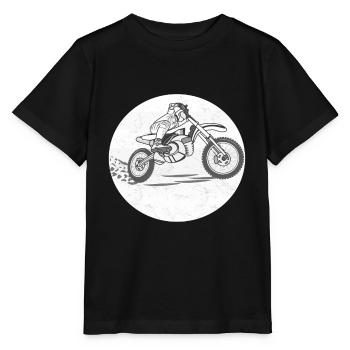 MOTOCROOS SW - Stanley/Stella Kinder T-Shirt MINI CREATOR  - Schwarz - Vorne - Mikhail (115cm)