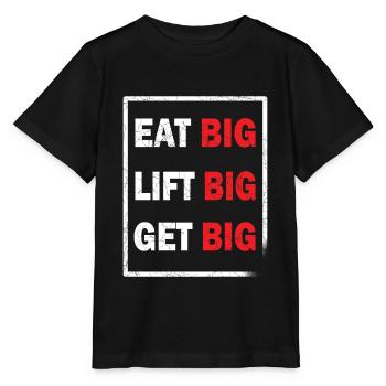 Manger body building entraînement de remise en forme - T-shirt bio MINI CREATOR Stanley/Stella Enfant - noir - Devant - Mikhail (115cm)