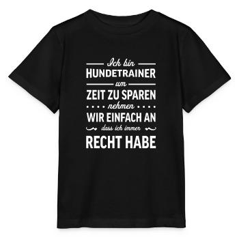 Hundetrainer Hundetrainerin Hundeschule Hunde - Stanley/Stella Kinder T-Shirt MINI CREATOR  - Schwarz - Vorne - Mikhail (115cm)
