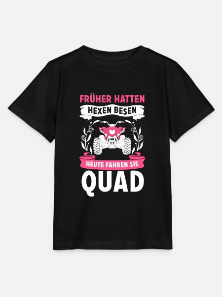 Früher hatten Hexen Besen heute fahren sie Quad - Stanley/Stella Kinder T-Shirt MINI CREATOR - Schwarz
