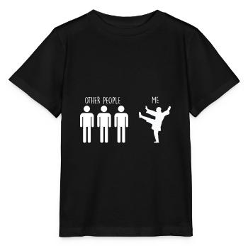 Funny Tai Chi Gift Taijiquan Qi - Stanley/Stella MINI CREATOR Kids’ T-Shirt - black - Front - Mikhail (115cm)