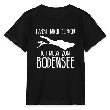 Bodensee See Kontanz Süddeutschland Geschenkidee - Stanley/Stella Kinder T-Shirt MINI CREATOR  - Schwarz - Vorne - Mikhail (115cm)