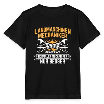 Landmaschinenmechaniker Landmaschinen Mechaniker - Stanley/Stella Kinder T-Shirt MINI CREATOR  - Schwarz - Vorne - Mikhail (115cm)