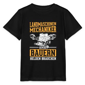 Mechaniker Landmaschinenmechaniker Landmaschinen - Stanley/Stella Kinder T-Shirt MINI CREATOR  - Schwarz - Vorne - Mikhail (115cm)