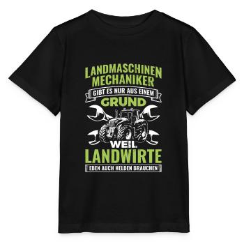 Landmaschinen Landmaschinenmechaniker Mechaniker - Stanley/Stella Kinder T-Shirt MINI CREATOR  - Schwarz - Vorne - Mikhail (115cm)