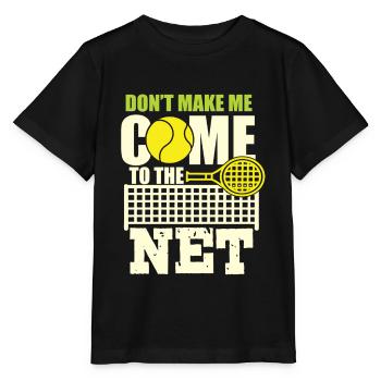 Tennis Racket Tennis Ball Tennis Match - Stanley/Stella MINI CREATOR Kids’ T-Shirt - black - Front - Mikhail (115cm)