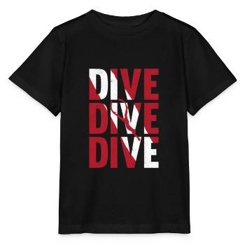 Plongée sous-marine drapeau de plongée sous-marine cadeau de plongeur - T-shirt bio MINI CREATOR Stanley/Stella Enfant - noir - Devant - Mikhail (115cm)