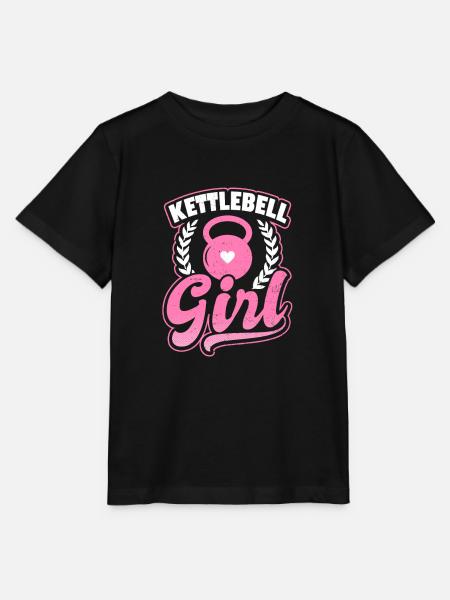 Kettlebell Kettlebell Mädchen Geschenk - Stanley/Stella Kinder T-Shirt MINI CREATOR  - Schwarz