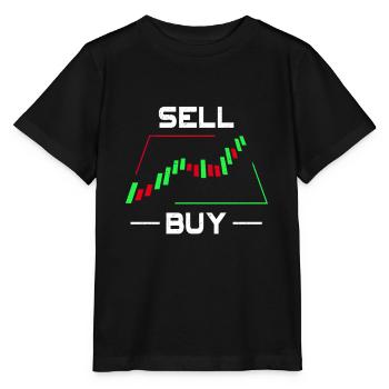 Marché boursier Trader Candlestick Chart Trading Gift - T-shirt bio MINI CREATOR Stanley/Stella Enfant - noir - Devant - Mikhail (115cm)