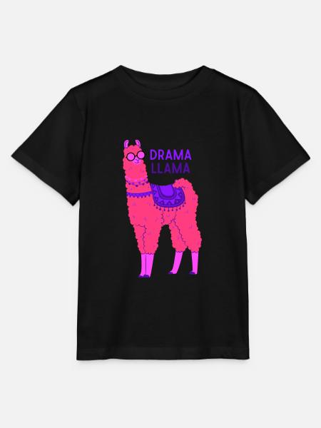 Drama Llama Lama - Stanley/Stella Kinder T-Shirt MINI CREATOR - Schwarz