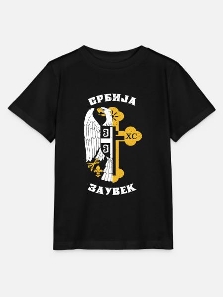 Serbien Balkan Bosnien Srbija Serben Geschenk - Stanley/Stella Kinder T-Shirt MINI CREATOR - Schwarz