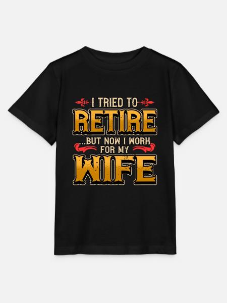 Rente Rentner Rentnerin Lustig Ruhestand Geschenk - Stanley/Stella T-shirt MINI CREATOR til børn - sort