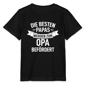 Opa Geschenk Enkel Spruch Bester der Welt Lustig - Stanley/Stella Kinder T-Shirt MINI CREATOR  - Schwarz - Vorne - Mikhail (115cm)