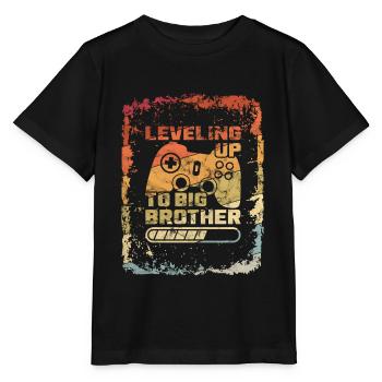 Vintage leveling up Big Brother Big Brother - Stanley/Stella MINI CREATOR Kids’ T-Shirt - black - Front - Mikhail (115cm)