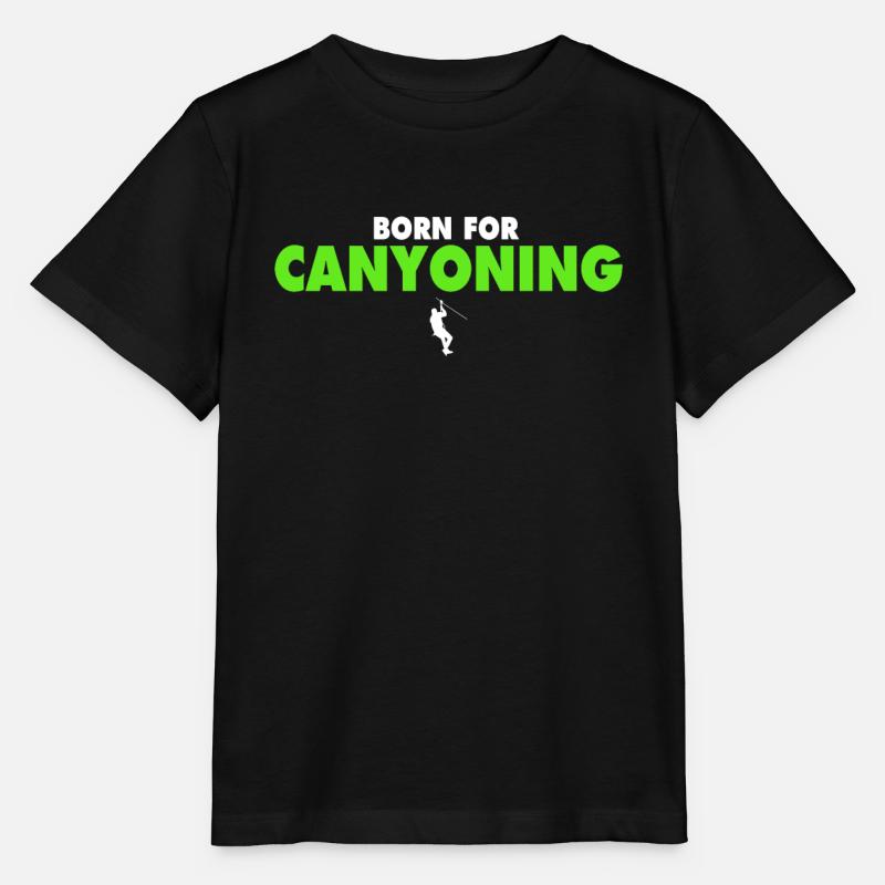 BORN FOR CANYONING Shirt - T-shirt bio MINI CREATOR Stanley/Stella Enfant - noir