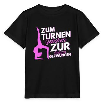 Turnen Turnerin Schülerin Gymnastik Geschenk - Stanley/Stella Kinder T-Shirt MINI CREATOR  - Schwarz - Vorne - Mikhail (115cm)