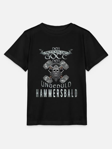 Wikinger Nordische Gott der Ungeduld Hammersbald - Stanley/Stella Kinder T-Shirt MINI CREATOR  - Schwarz