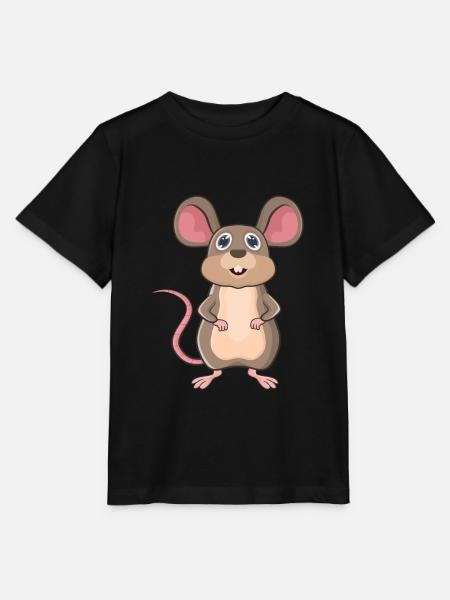 Maus - Stanley/Stella Kinder T-Shirt MINI CREATOR  - Schwarz