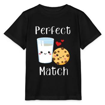 Match Perfect Match love perfect relationship couple - Stanley/Stella MINI CREATOR Kids’ T-Shirt - black - Front - Mikhail (115cm)
