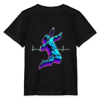 Badminton Federball Schläger Sport Hobby Geschenk - Stanley/Stella Kinder T-Shirt MINI CREATOR  - Schwarz - Vorne - Mikhail (115cm)