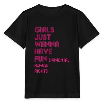 Frauen Gleichberechtigung - Stanley/Stella Kinder T-Shirt MINI CREATOR  - Schwarz - Vorne - Mikhail (115cm)