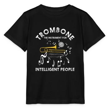 Orchestre trombone - T-shirt bio MINI CREATOR Stanley/Stella Enfant - noir - Devant - Mikhail (115cm)