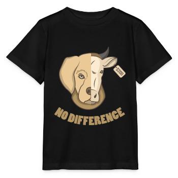 VEGETARIAN gift animal rights activists for vegans - Stanley/Stella MINI CREATOR Kids’ T-Shirt - black - Front - Mikhail (115cm)