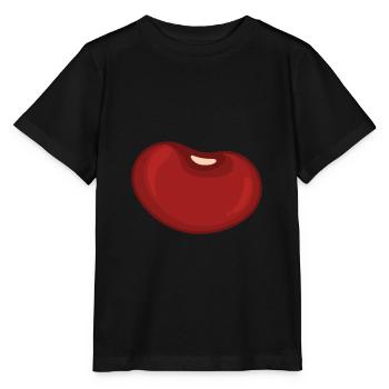 Haricot rouge - T-shirt bio MINI CREATOR Stanley/Stella Enfant - noir - Devant - Mikhail (115cm)