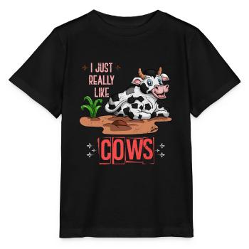 Vaches - T-shirt bio MINI CREATOR Stanley/Stella Enfant - noir - Devant - Mikhail (115cm)