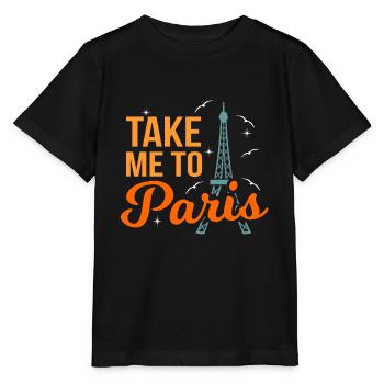 Paris - Stanley/Stella Kinder T-Shirt MINI CREATOR  - Schwarz - Vorne - Mikhail (115cm)