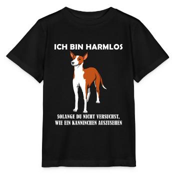 Podenco Jagdhund Hundehalter & Hundeliebhaber - Stanley/Stella Kinder T-Shirt MINI CREATOR  - Schwarz - Vorne - Mikhail (115cm)