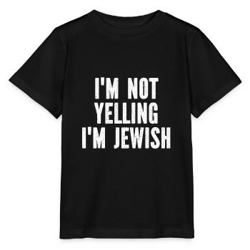 Je ne crie pas que je suis juif - T-shirt bio MINI CREATOR Stanley/Stella Enfant - noir - Devant - Mikhail (115cm)