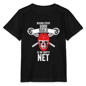 Hockey goalie goalie gift - Stanley/Stella MINI CREATOR Kids’ T-Shirt - black - Front - Mikhail (115cm)