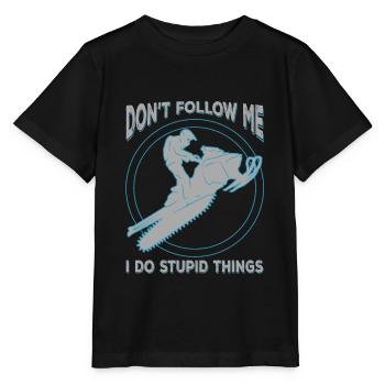 Motoneige Motoneige - T-shirt bio MINI CREATOR Stanley/Stella Enfant - noir - Devant - Mikhail (115cm)