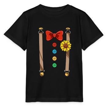 Lustiges Clown Kostüm - Stanley/Stella Kinder T-Shirt MINI CREATOR  - Schwarz - Vorne - Mikhail (115cm)