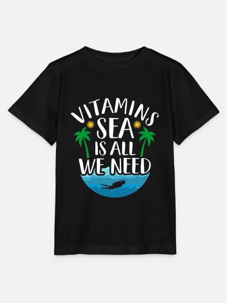 Meer - Stanley/Stella Kinder T-Shirt MINI CREATOR  - Schwarz