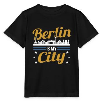 Berlin - T-shirt bio MINI CREATOR Stanley/Stella Enfant - noir - Devant - Mikhail (115cm)