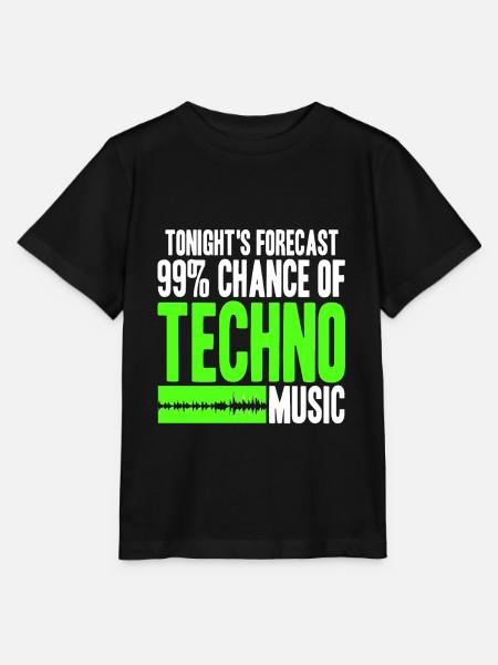 Live Techno heute Abend - Stanley/Stella Kinder T-Shirt MINI CREATOR - Schwarz