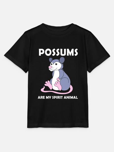 Opossum - Stanley/Stella Kinder T-Shirt MINI CREATOR - Schwarz