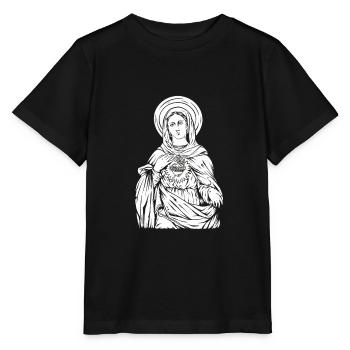 Heilige Jungfrau Maria Christliche Mutter Jesus - Stanley/Stella Kinder T-Shirt MINI CREATOR  - Schwarz - Vorne - Mikhail (115cm)