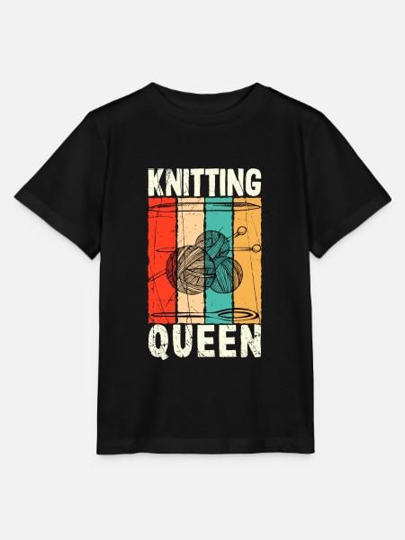 Tricot Reine Tricot - T-shirt bio MINI CREATOR Stanley/Stella Enfant - noir