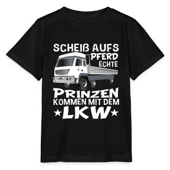 LKW Fahrer Lastwagen Trucker Berufskraftfahrer - Stanley/Stella Kinder T-Shirt MINI CREATOR  - Schwarz - Vorne - Mikhail (115cm)