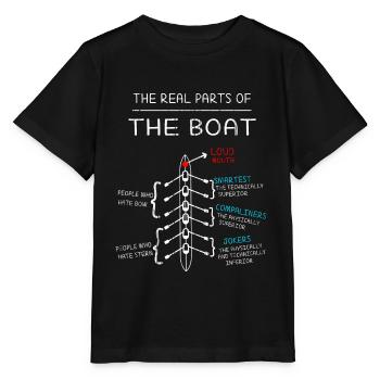 Aviron bateau de rame aviron - T-shirt bio MINI CREATOR Stanley/Stella Enfant - noir - Devant - Mikhail (115cm)