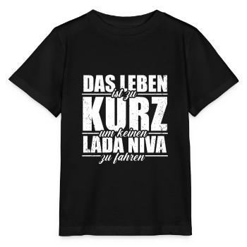 Lada Niva 4x4 Autoliebhaber Russland Offroad - Stanley/Stella Kinder T-Shirt MINI CREATOR  - Schwarz - Vorne - Mikhail (115cm)