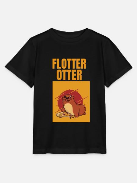 Flotter Otter - Stanley/Stella Kinder T-Shirt MINI CREATOR - Schwarz